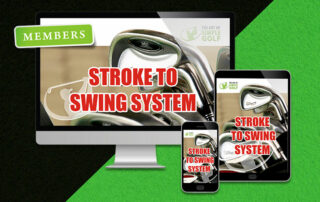 stroke to swing golf swing