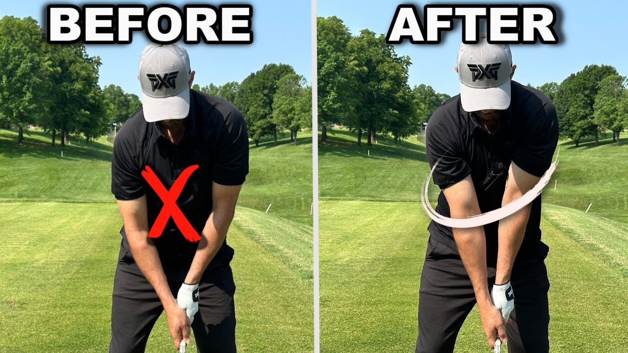 arm position golf swing